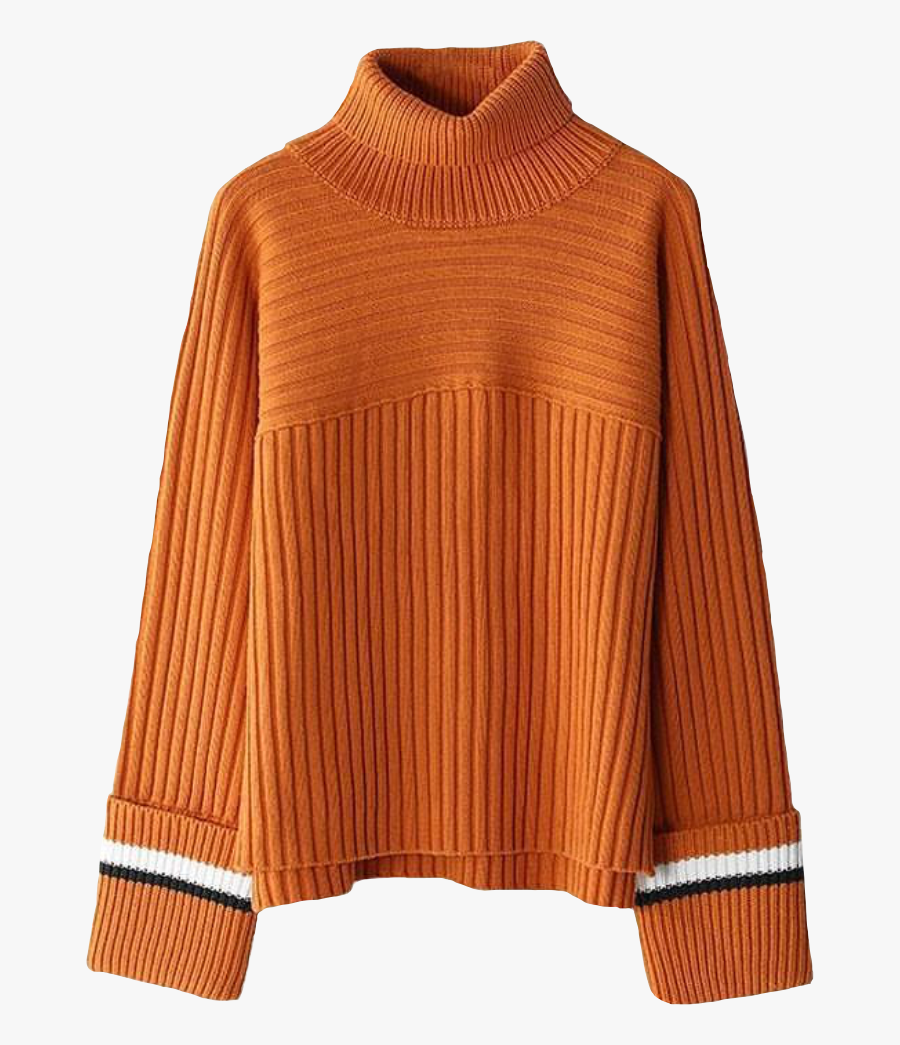 #orange #sweater #oversizedsweater #aesthetic #warm - Transparent Orange Clothes Aesthetic, Transparent Clipart
