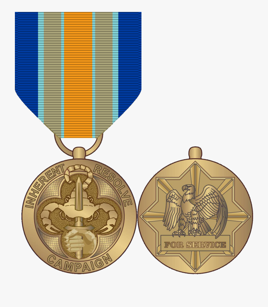 Medal Drawing Ww2 - Medaglia Operazione Inherent Resolve, Transparent Clipart