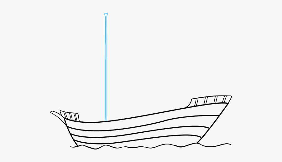 Ship Drawing Easy, Transparent Clipart