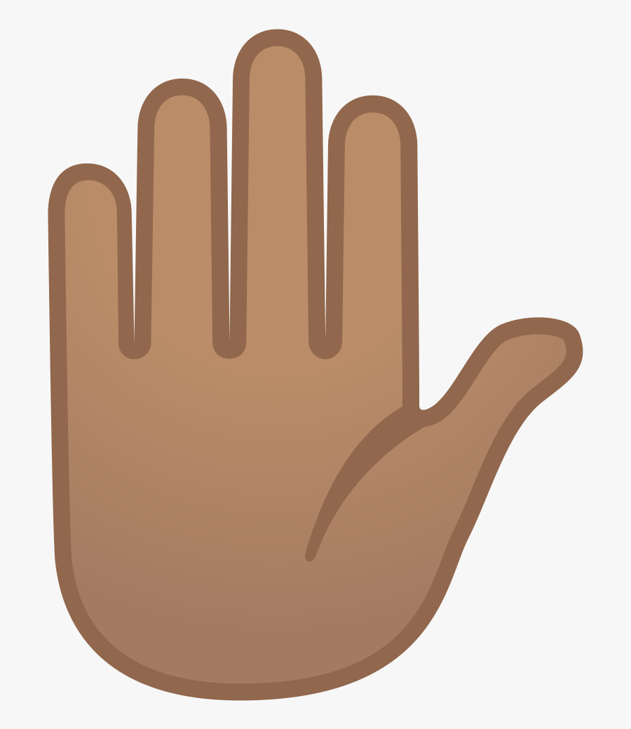 Hand Emoji Clipart Person Raising Both Hand In Celebration - Stop Hand Emoji, Transparent Clipart