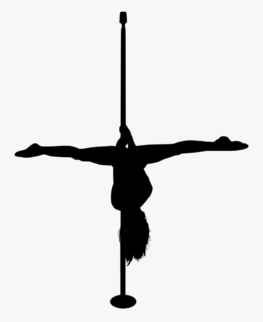 Transparent Person Dancing Png - Silhouette Pole Dance Png, Transparent Clipart