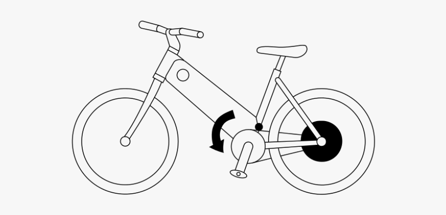Electric Bike Easy Drawing, Transparent Clipart