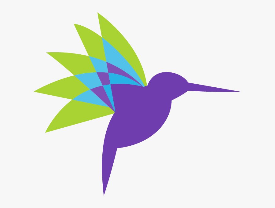 Origami Hummingbird Logo, Transparent Clipart
