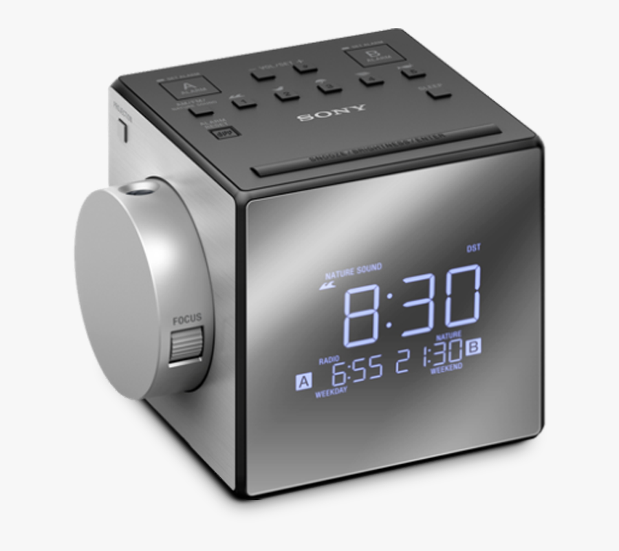 Transparent Digital Alarm Clock Clipart - Alarm Radio, Transparent Clipart
