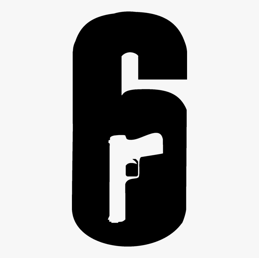 Six Clipart Black And White - Rainbow Six Siege Icon Png, Transparent Clipart