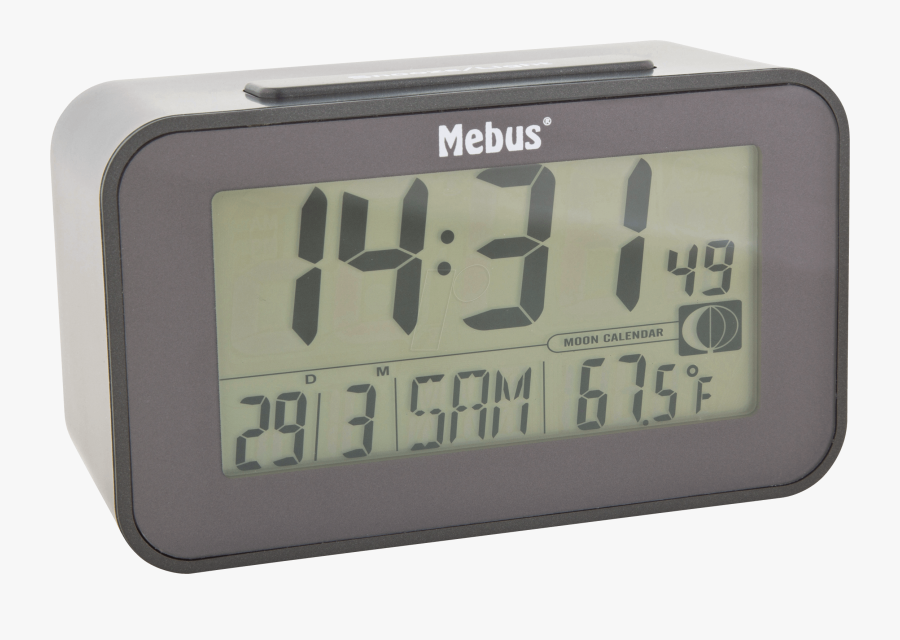 Transparent Digital Alarm Clock Png - Mebus Budik, Transparent Clipart
