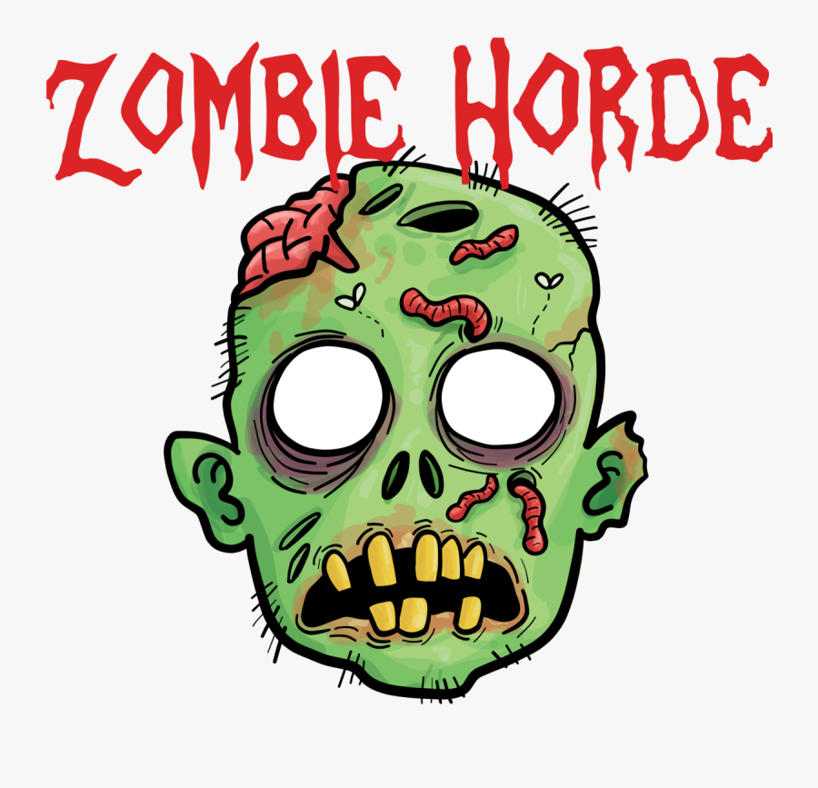 Zombie Label- - Police D Écriture Zombie, Transparent Clipart