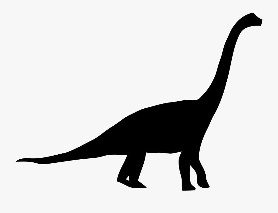 Download Brachiosaurus Clipart Svg - Long Neck Dinosaur Silhouette ...