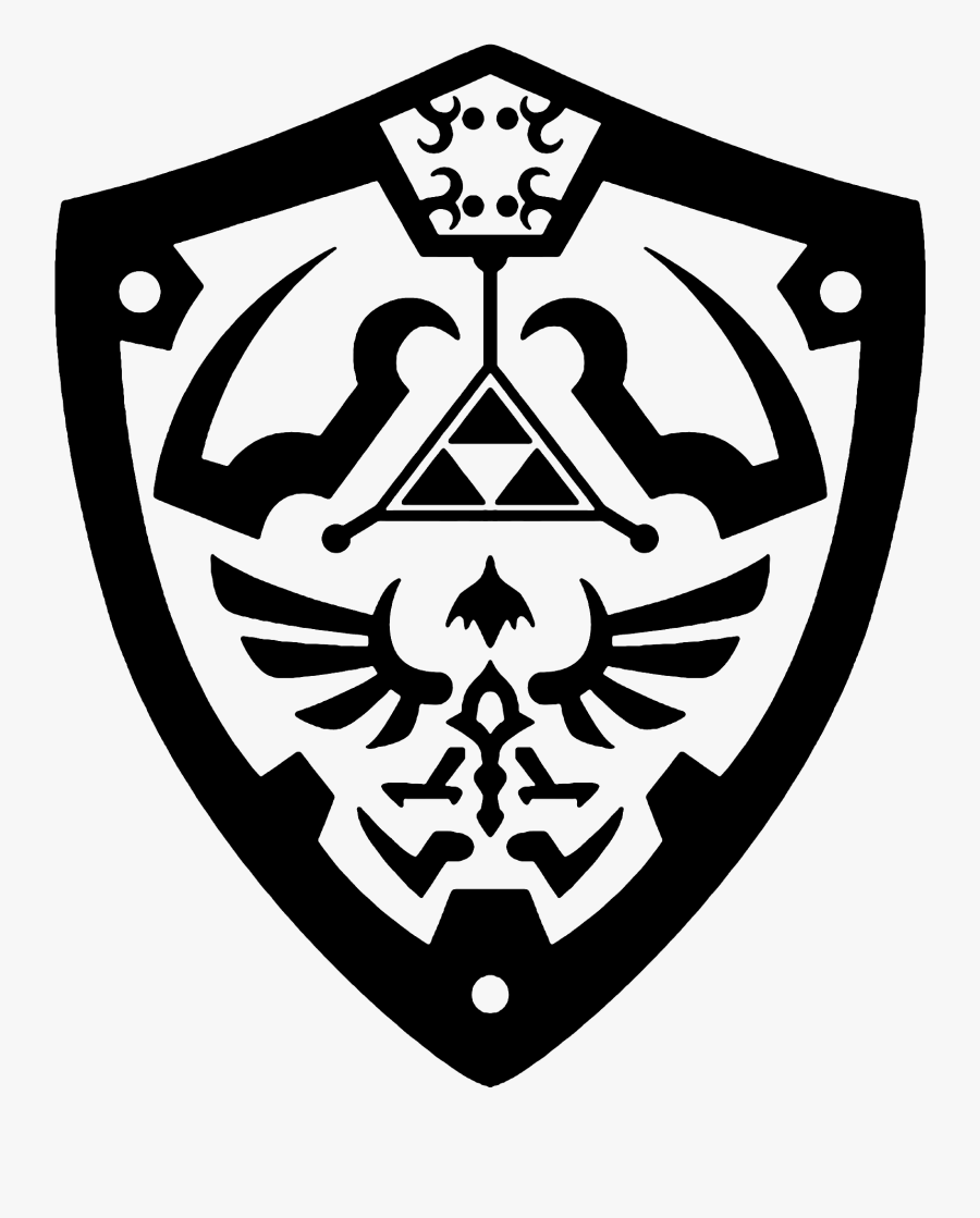Black And Freebie Huge Powerpoint White Badge Unixtitan - Zelda Sword And Shield, Transparent Clipart