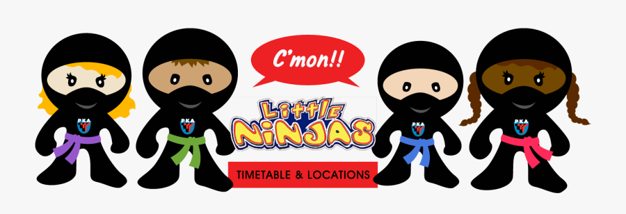 Leicester Pka Little Ninjas - Cartoon, Transparent Clipart