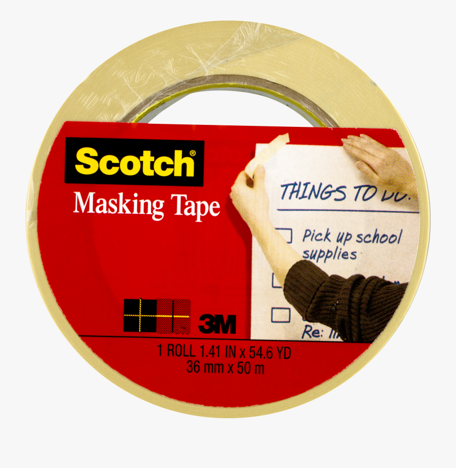 Scotch Tape - Scotch Masking Tape, Transparent Clipart