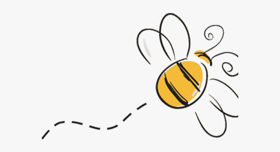 Cartoon Bumble Bee Flying, Transparent Clipart