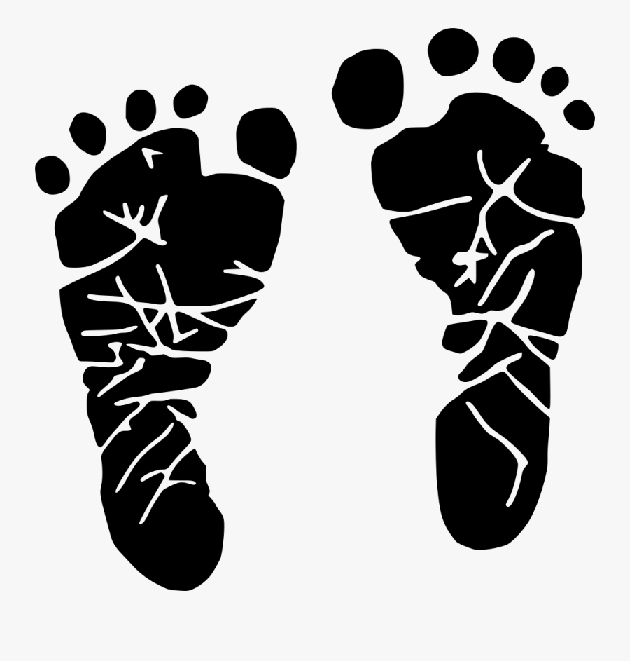 Transparent Baby Footprints Png, Transparent Clipart