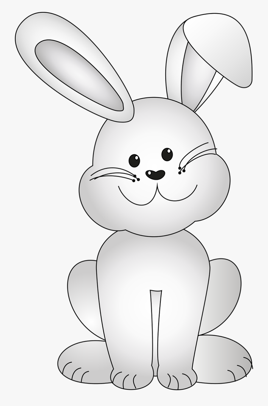 Easter Bunny Clipart Black And White Free : Easter Bunny Clipart Free
