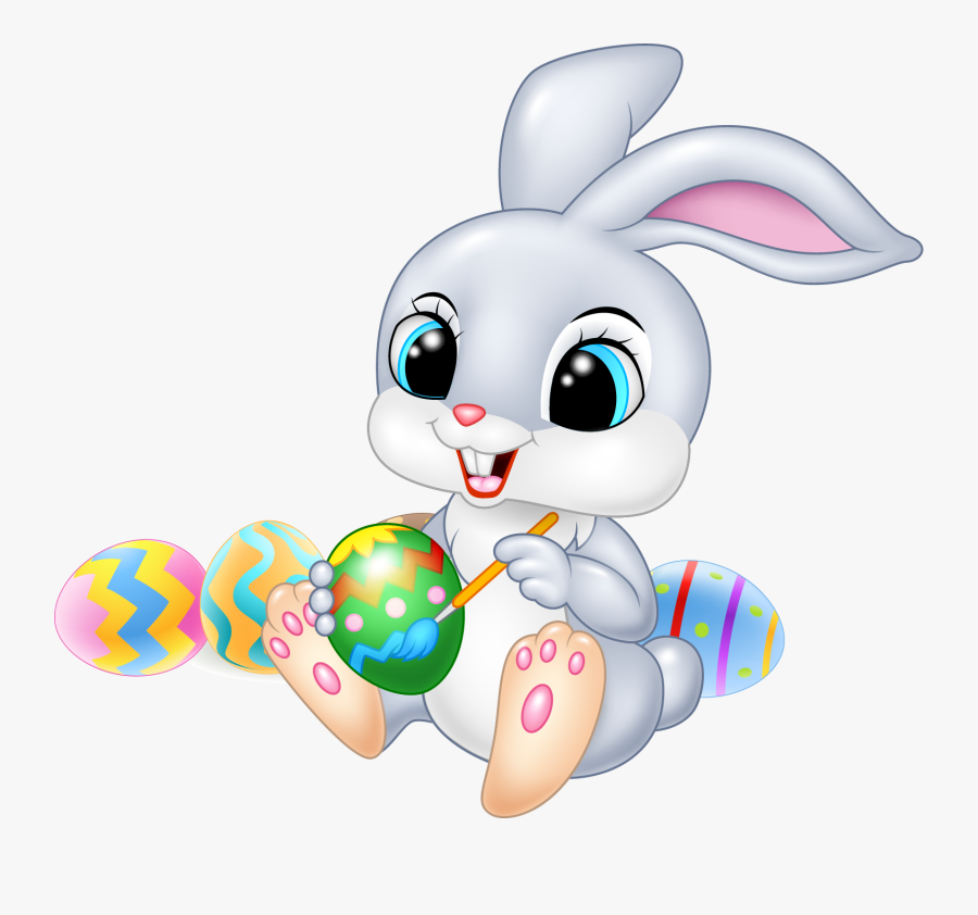 Clip Art Easter Bunny Cartoon - Png File Easter Bunny Png, Transparent Clipart