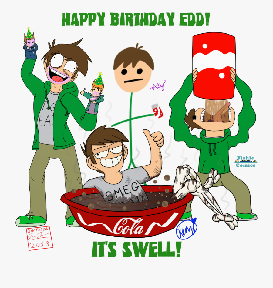 Image - Eddsworld Happy Birthday, Transparent Clipart