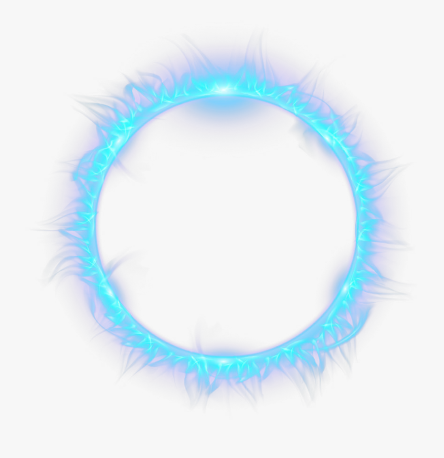 Blue Combustion Fire Light Flame Circle Clipart - Blue Fire Circle Png, Transparent Clipart