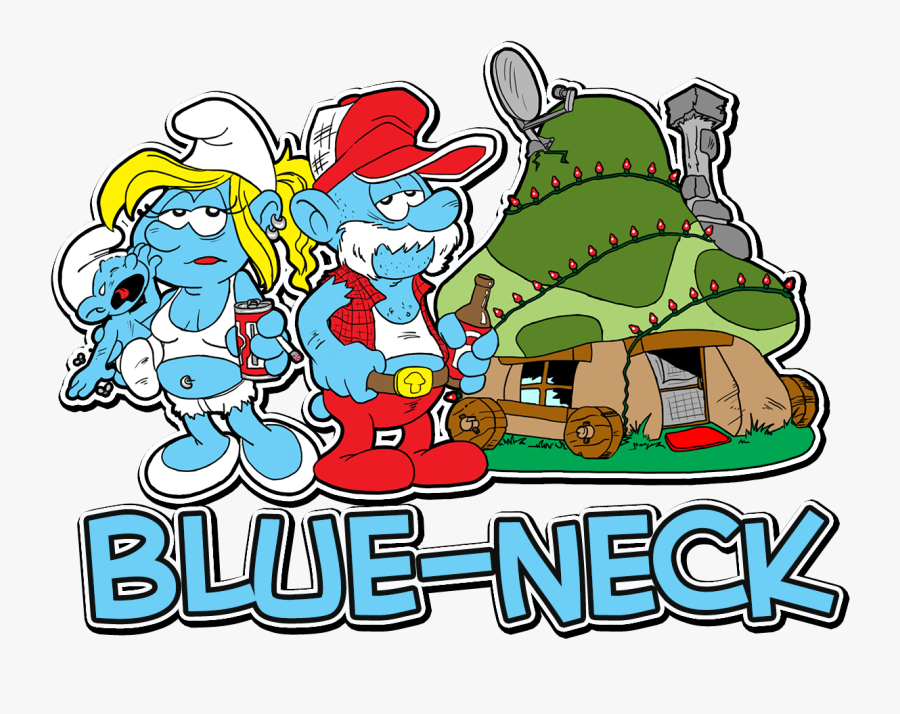 Earthquake Clipart Bubble Writing - Blue Neck Smurf, Transparent Clipart