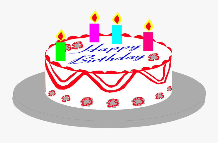 Transparent Birthday Cake Silhouette Png - Birthday Image With No Background, Transparent Clipart