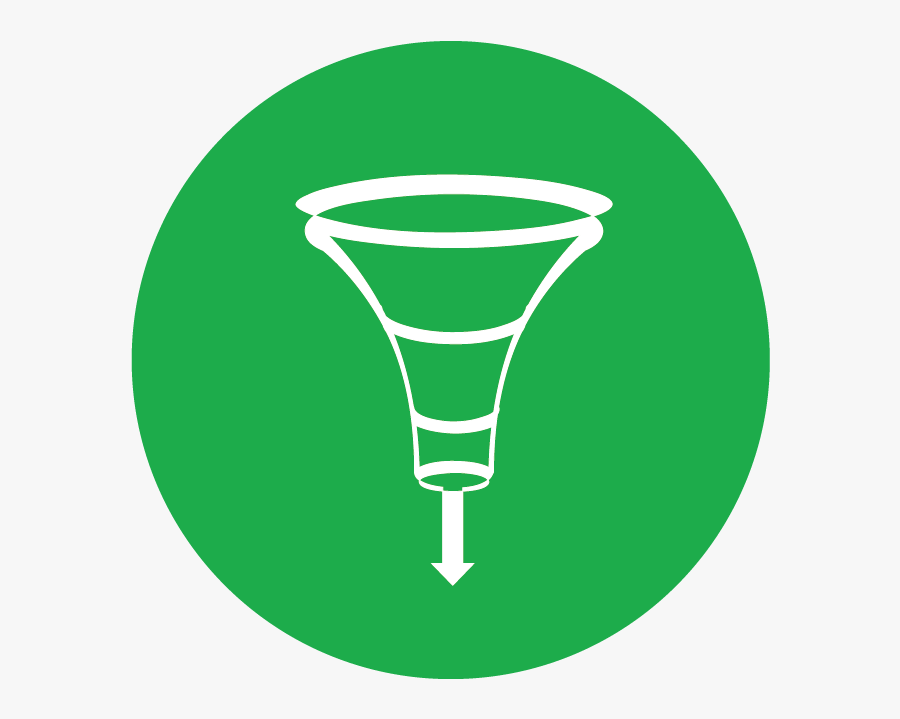 Conversion Funnel Optimization - Marketing Digital Icon Green Png, Transparent Clipart