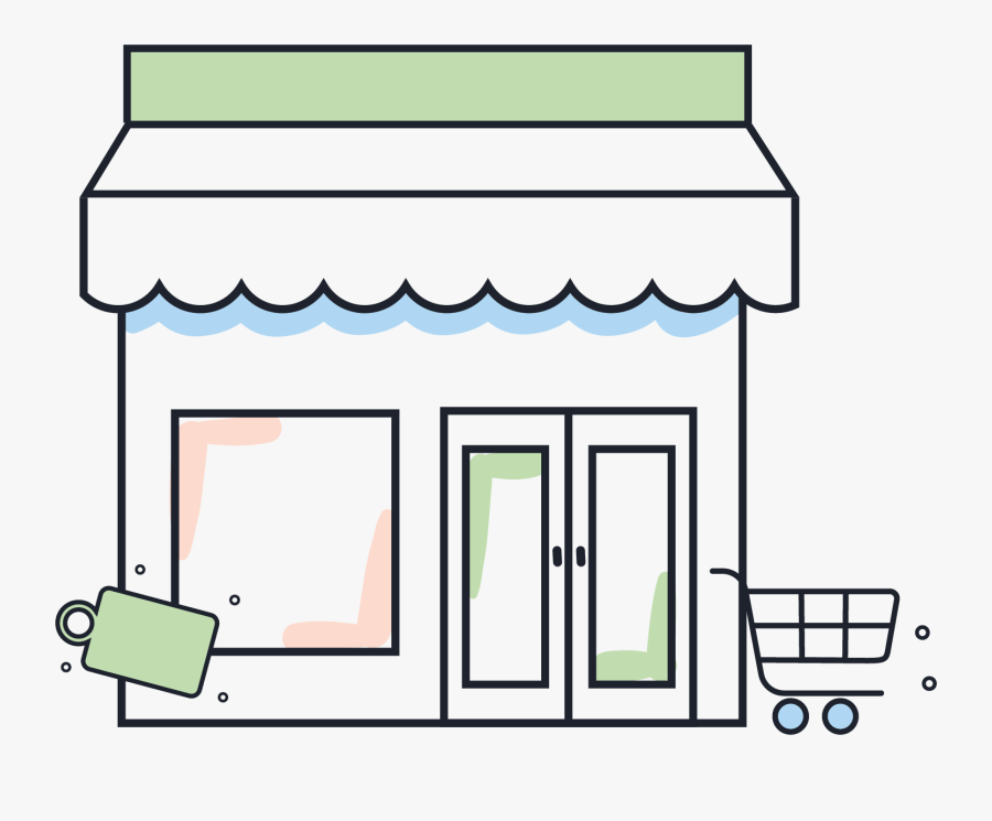 Illustration Of A Retail Store, Transparent Clipart