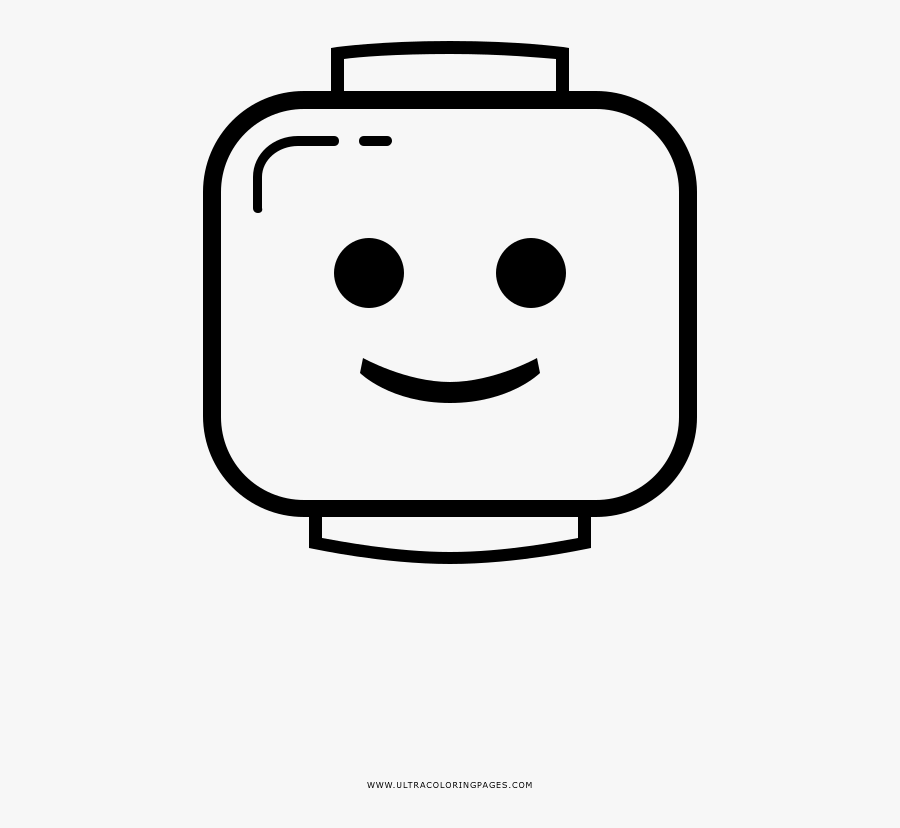 Lego Head Coloring Page Cabeza De Lego Dibujo Free Transparent Clipart Clipartkey