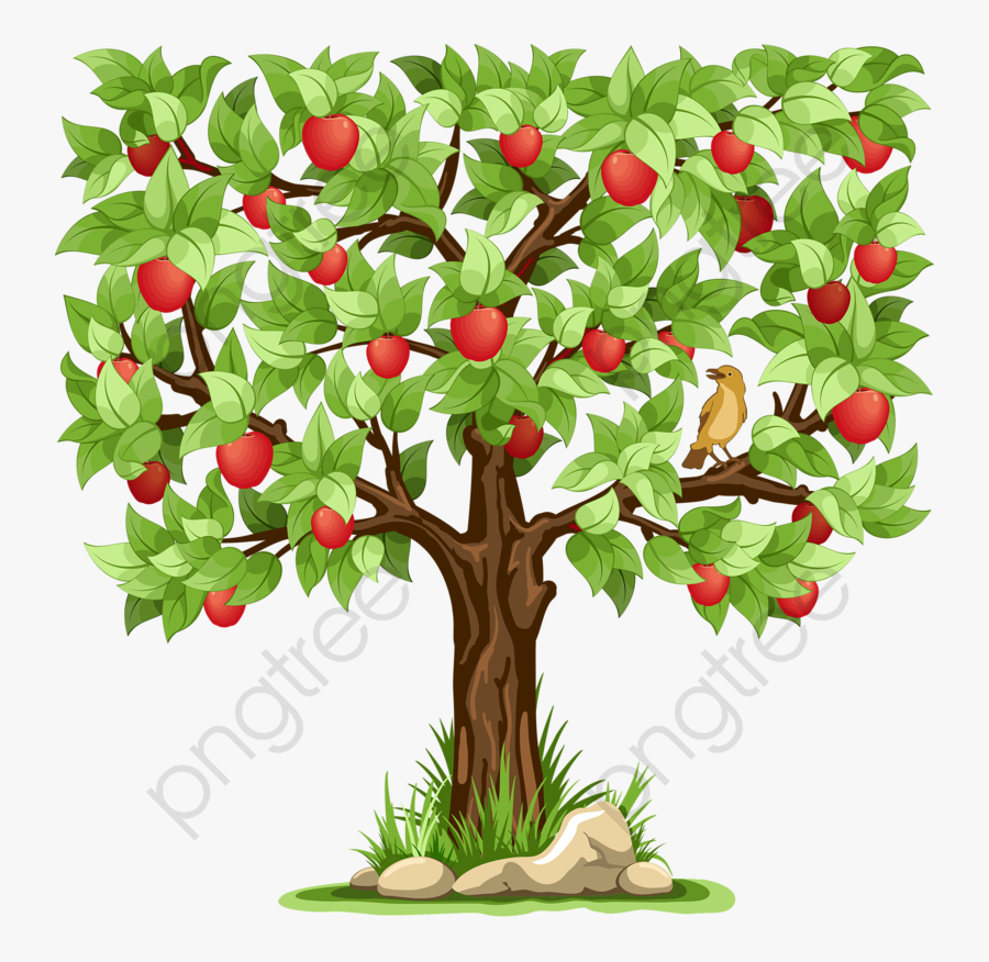 Transparent Apple Tree Clipart - Tree With Lots Of Fruit, Transparent Clipart