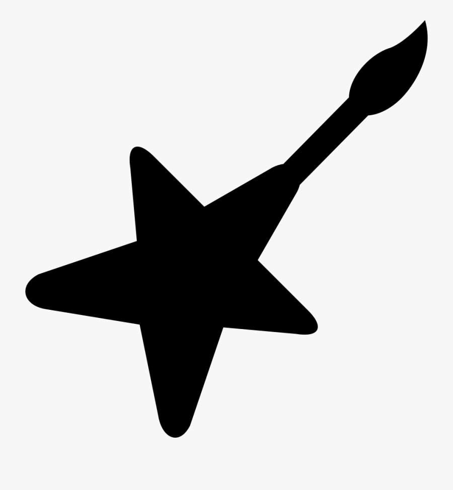 Star Shaped Brush - Star Guitar Png, Transparent Clipart