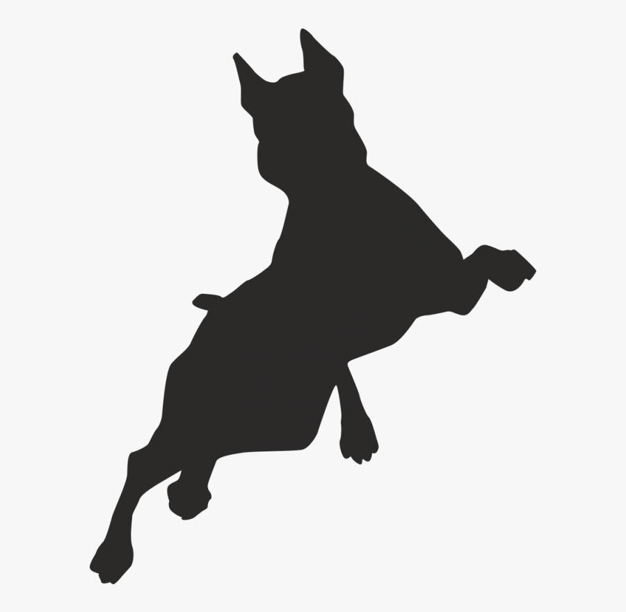 Border Collie Puppy Free Jumping Clip Art - Jumping Dog Silhouette, Transparent Clipart