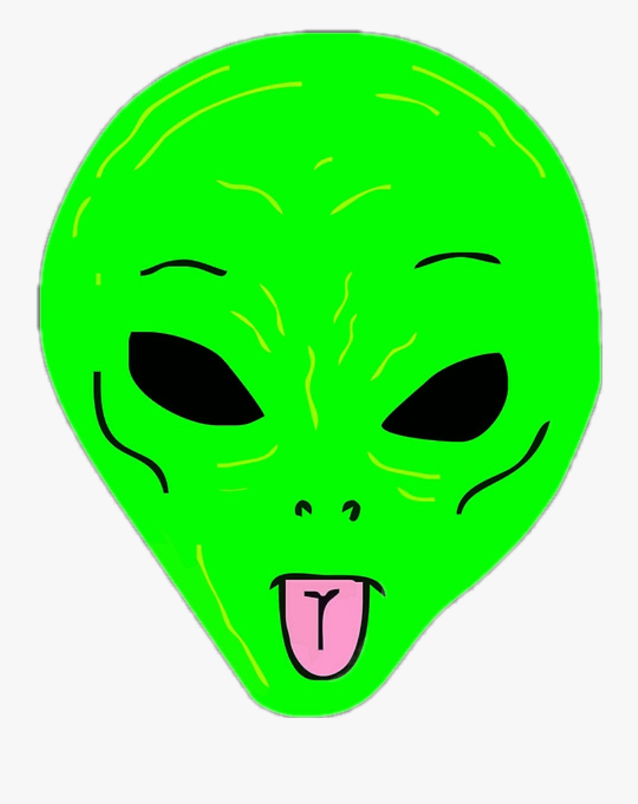 We Out Here Alien Face , Transparent Cartoons - Rip N Dip Alien, Transparent Clipart