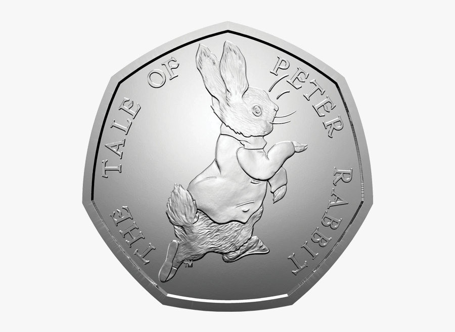 Transparent Peter Rabbit Png - Tale Of Peter Rabbit 50p Coin, Transparent Clipart