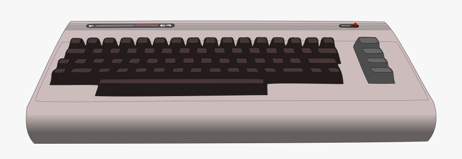 Commodore 64 Computer Clip Arts - Computer Keyboard, Transparent Clipart