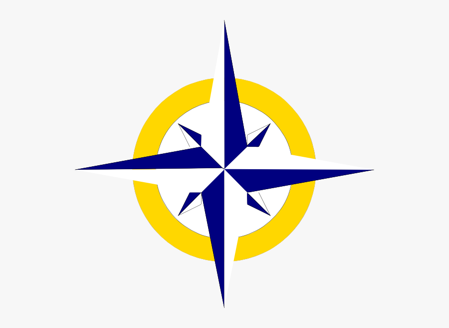 Blue And Yellow Compass , Free Transparent Clipart - ClipartKey