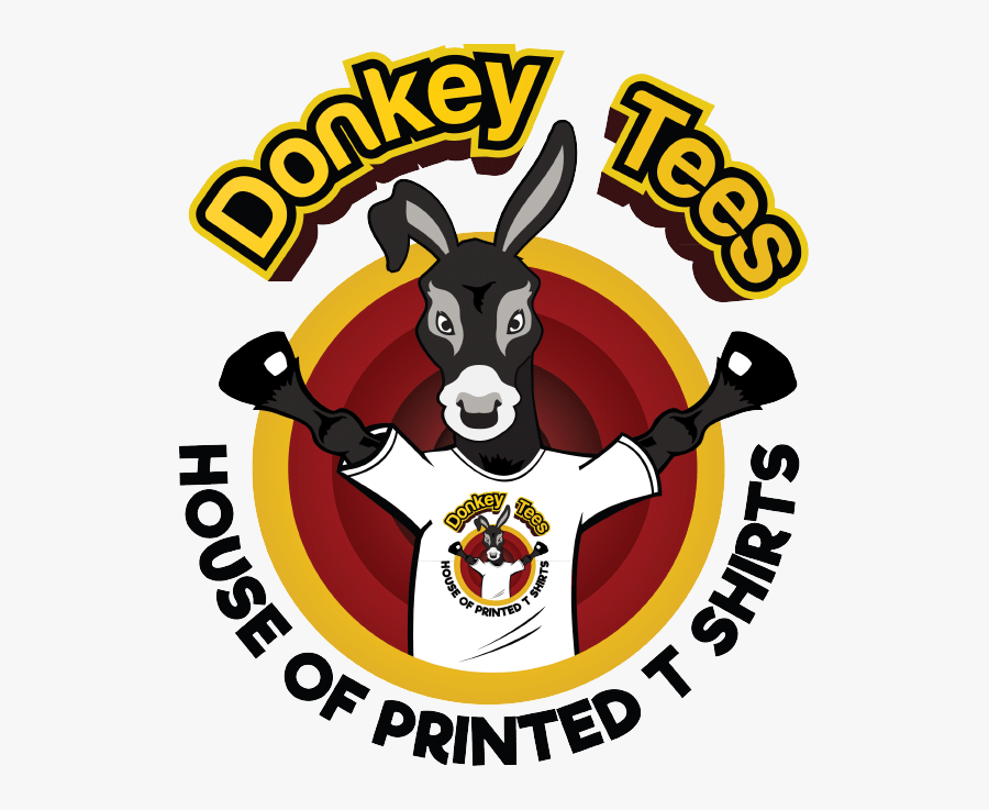 Donkey Tees - Cartoon, Transparent Clipart