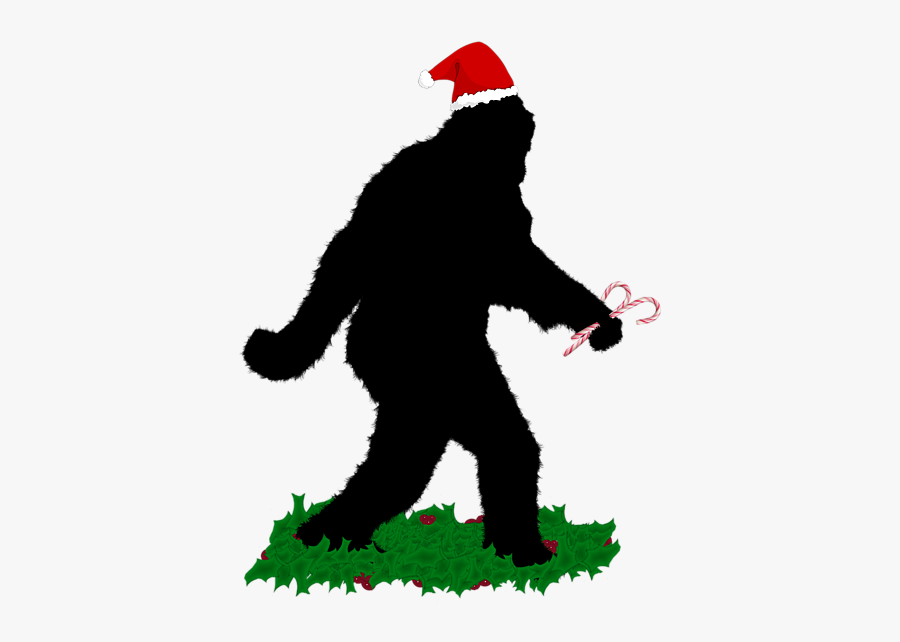 Christmas Sasquatch, Transparent Clipart