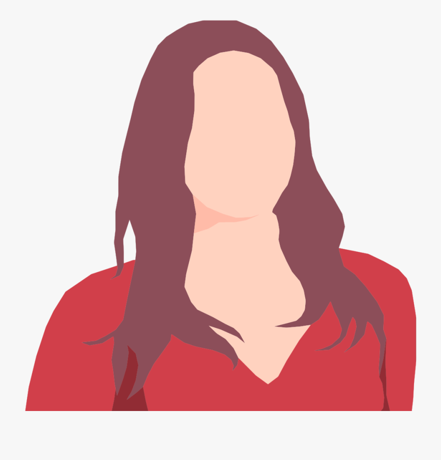 Faceless Female Avatar, Transparent Clipart