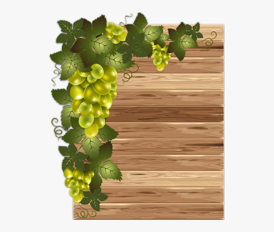 Green Grape Vine Draw, Transparent Clipart