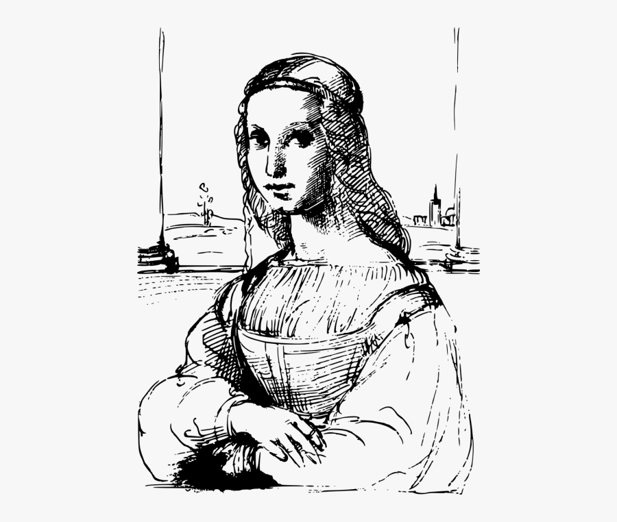 Mona Lisa Art Raphael - La Joconde De Raphael, Transparent Clipart