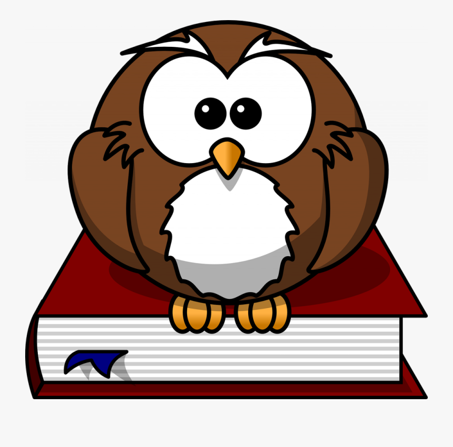 Owl On A Book Clipart, Transparent Clipart