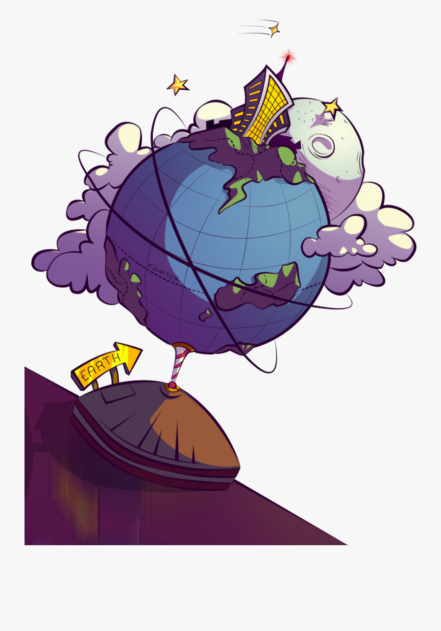 Cartoon Earth Globe Render By Eballen On Clipart Library - Digital Earth Cartoon Png, Transparent Clipart