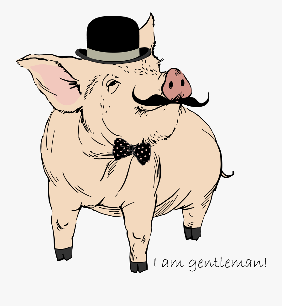Domestic Royalty-free Printmaking Vector Pig Drawing - Hinckley's Fancy Meats Logo, Transparent Clipart