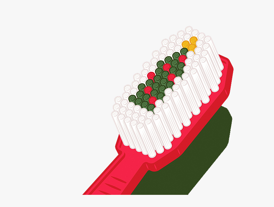 Christmas Toothbrush - Dentist Christmas, Transparent Clipart