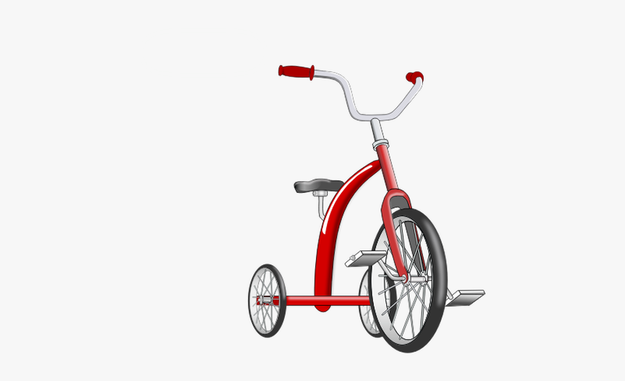 Vector Clip Art Of Red Tricycle - Transparent Background Tricycle Clip