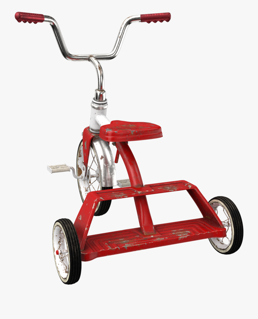 Dirty Vintage Tricycle Png Image - Tricycle, Transparent Clipart