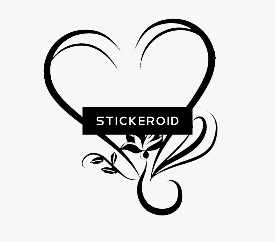 Sticker Transparent Wedding - Cuore Stilizzato, Transparent Clipart