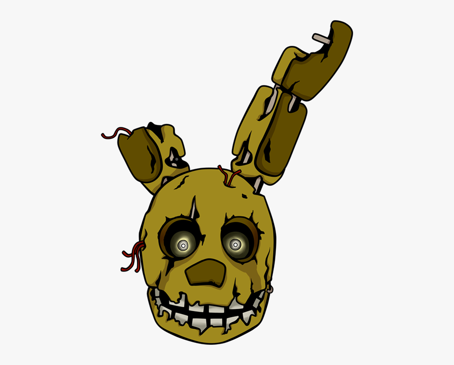 Freddy Clipart Springtrap - Five Nights At Freddy's Springtrap Head, Transparent Clipart