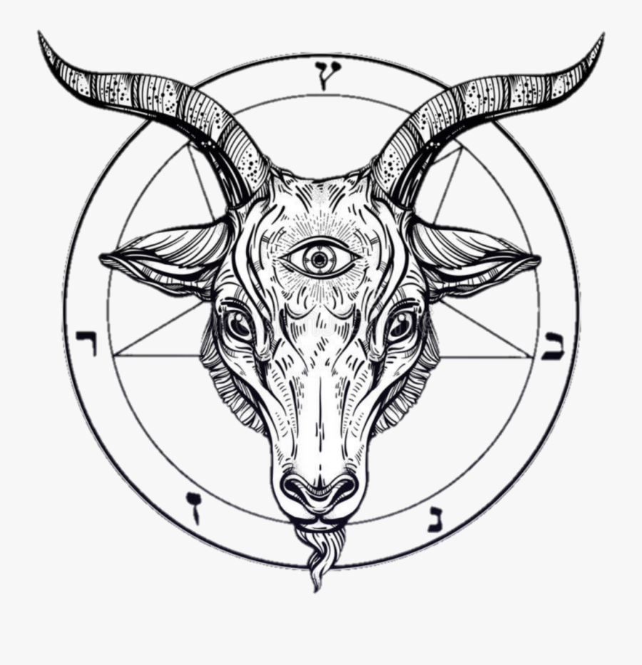 #satan #satanic #goat #blood #bleed #hell #die #kill - Devil Goat, Transparent Clipart