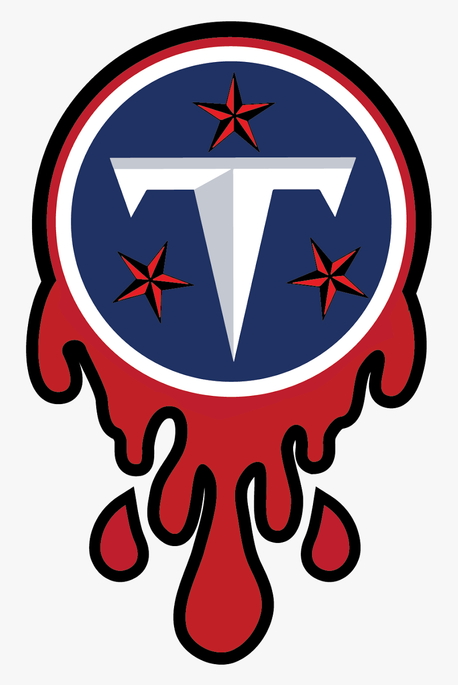 Tennessee Titans - Tennessee Titans T Logo, Transparent Clipart