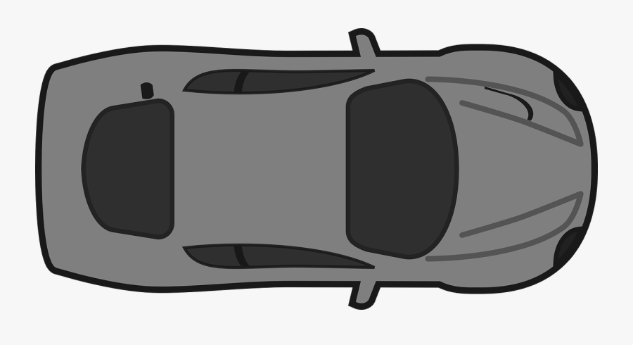 Racing Car Car Gray Free Picture - Bird Eye View Of Car, Transparent Clipart