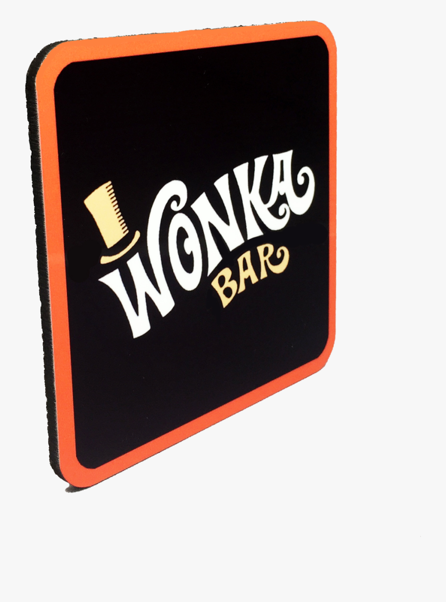 Willy Wonka Drink Coaster - Wonka Bar, Transparent Clipart